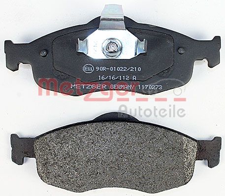 METZGER 1170273 Bremsbelagsatz, Scheibenbremse